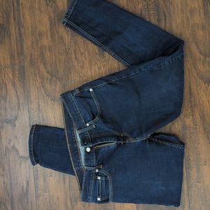 Levi's slim taper 512 dark blue indigo jeans